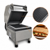 Thumbnail image #4 for Nemco PaniniPro Commercial Countertop Panini Press with Grooved Top & Bottom 10.5 x 10.5 Inch Non-Stick Aluminum Plates, 208V