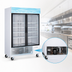 Thumbnail image #4 for Two-Section Reach-In Glass Door Merchandiser Refrigerator, 45 Cu. Ft., Bottom-Mount Self-Contained, White
