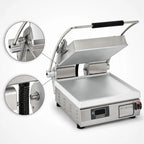 Thumbnail image #4 for Star (Middleby) Pro-Max 2.0 PST14E Commercial Countertop Panini Press, Smooth Aluminum Plates, Electronic Controls, 14.5" x 14.2" Surface