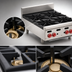 Thumbnail image #4 for Wolf Achiever AHP424 24-Inch Countertop Gas Hotplate with 4 Open Burners