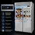 Thumbnail image #4 for Turbo Air PRO Series Extra-Deep Two-Section Glass & Solid Half-Door Reach-In Refrigerator, 50.8 Cu. Ft., Top Mount