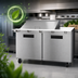 Thumbnail image #4 for Hoshizaki Steelheart SR60B-18M 60-Inch Two-Section Mega Top Prep Refrigerator, 18-Pan Capacity
