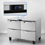 Thumbnail image #4 for True Mfg. - General Foodservice SPEC SERIES TUC-48D-4-HC~SPEC3 48-Inch Undercounter Drawer Refrigerator, 4 Drawers, Stainless Steel, R290