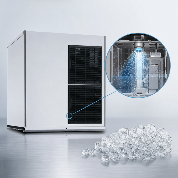 Product image #4 for Hoshizaki F-1501MRJZ-C Modular Remote Air-Cooled Cubelet Ice Machine, 30 Inch Wide