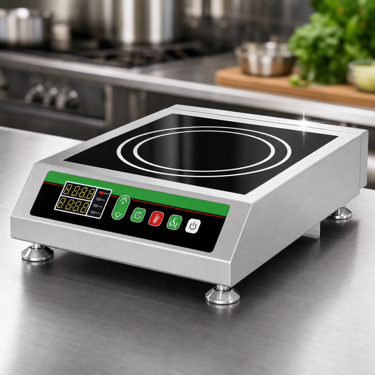 Product image #4 for Winco EICS-34 Single Burner Countertop Commercial Induction Cooktop, 240V, 3.4 kW