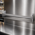 Thumbnail image #4 for Glastender 31-Inch Single Speed Rail, Stainless Steel, Open Step-and-Rail Design