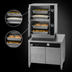 Thumbnail image #4 for Groen HyPlus HY-6SE-36 Electric Pressureless Steamer with 2 Compartments and 36-Inch Cabinet Base