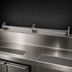 Thumbnail image #4 for Glastender 73-Inch Single Stainless Steel Speed Rail with PVC Sound-Deadening Covers