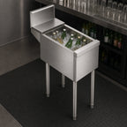 Thumbnail image #4 for Perlick Corporation Top Shelf TSD12U Insulated Underbar Bottle Storage Bin, 6-Bottle, Stainless Steel, Freestanding, 6-Inch Splash