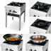 Thumbnail image #4 for Supreme 18-Inch Stainless Steel Stock Pot Stove with Three-Ring Burner