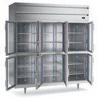 Thumbnail image #4 for Beverage Air P Series PR3HC-1BHG 3-Section Reach-In Refrigerator, 68.34 Cu. Ft., Top-Mounted, 6 Half-Glass Doors