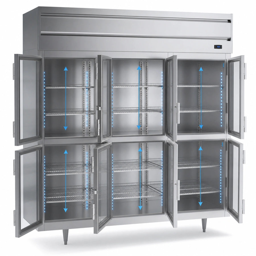 Nine Adjustable Shelves