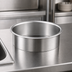 Thumbnail image #4 for Vollrath Round Stainless Steel Garbage Waste Chute, 6-9/16 Inch x 2 Inch Deep