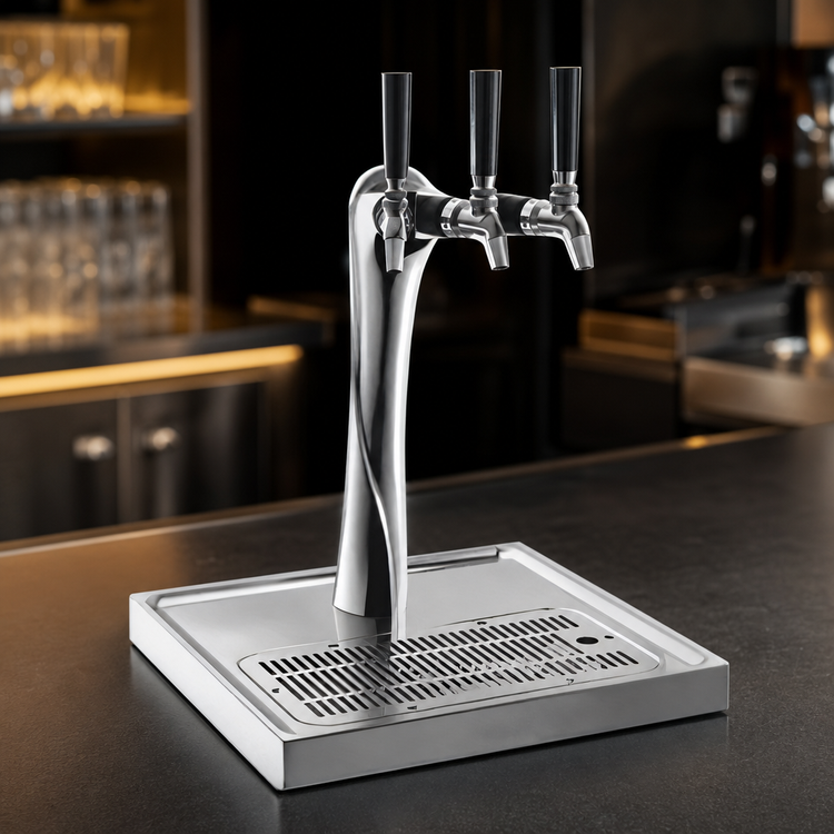 Product image #4 for Perlick Lucky Countertop Glycol-Cooled 3-Faucet Draft Beer Tower