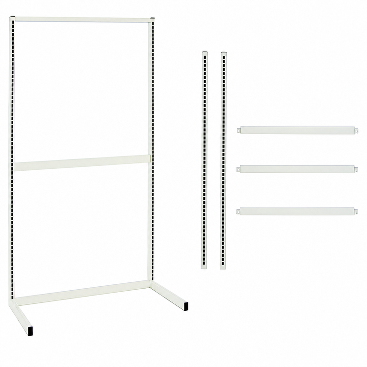 Product image #4 for Quantum Single-Sided Partition Wall Starter Unit, 36 x 26 x 70 Inches, White Finish