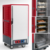 Thumbnail image #4 for Metro C5 3 Series Mobile 3/4 Height Combination Heated Holding & Proofing Cabinet with Full-Length Solid Doors, Universal Wire Slides, and Red Insulation Armour