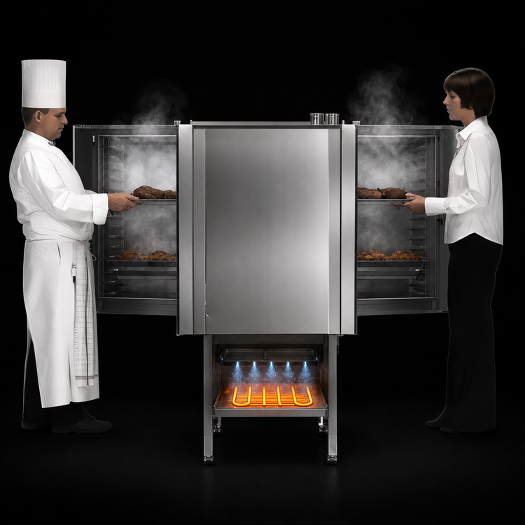 Product image #4 for Blodgett Invoq 10-1/1 GN Pass-Through Boilerless Electric Combi Oven Steamer