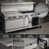 Thumbnail image #4 for Imperial Pro Series 72-Inch Gas Restaurant Range with 4 Open Burners, 48-Inch Griddle, Convection Oven and Open Cabinet Base