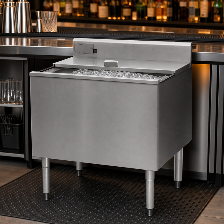 Product image #4 for Eagle Group 2200 Series Underbar Ice Bin/Cocktail Unit with 7-Circuit Cold Plate, 30-Inch W x 24-Inch D, 82 lb Capacity