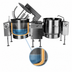 Thumbnail image #4 for Crown ELTM-80-2 Twin 80 Gallon Electric Tilting Mixer Kettle with 2/3 Steam Jacket