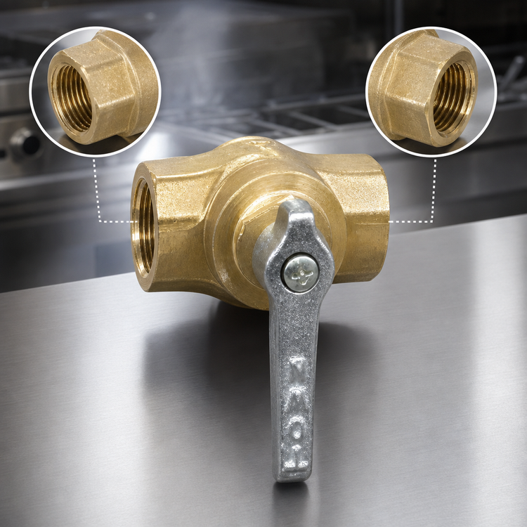 Product image #4 for Town Equipment 226102F 3/8 Inch x 3/8 Inch Female Gas Valve