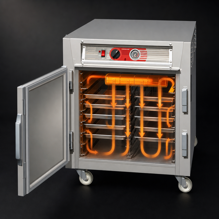 Product image #4 for Metro C5 6 Series Mobile Undercounter Heated Holding Cabinet, Solid Door, 10 Full-Size Pan Capacity