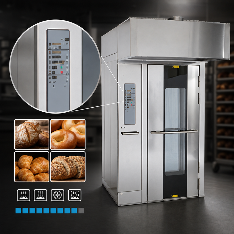 Product image #4 for Baxter OV500G1EE Gas Rotating Rack Oven with Curved Front, Single Rack Capacity, and Programmable Digital Controls