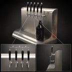Thumbnail image #4 for Perlick Corporation 4076BK4 Modular 4-Faucet Wall-Mount Glycol-Cooled Draft Beer Dispensing Tower, Stainless Steel, Back Lead-Out