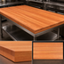 Thumbnail image #4 for Boos Block American Cherry Full-Length Edge Grain Kitchen Countertop, 96 x 48 x 3 Inch, Varnique Finish