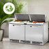 Thumbnail image #3 for True 64-Inch 2-Section Sandwich/Salad Prep Table with Rear-Mounted Self-Contained Refrigeration and 24-Pan Capacity