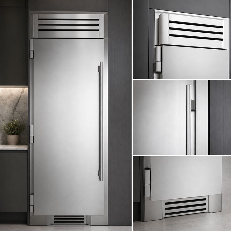 Product image #4 for True Residential 30-Inch Single-Section Freezer Column with Integrated Ice Maker, Right-Hinged Stainless Steel Solid Door