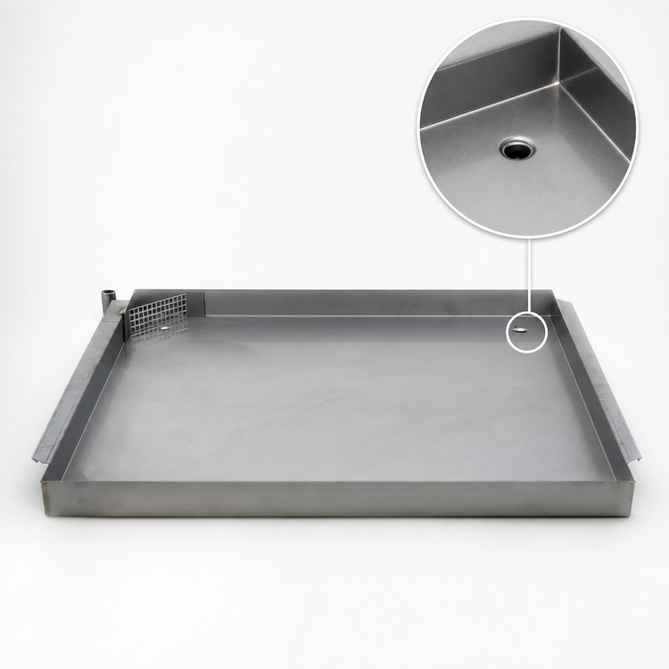 Product image #4 for Alto-Shaam Stainless Steel Drip Pan with Drain, 1-11/16-Inch