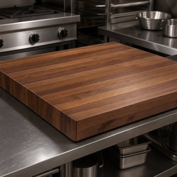 Product image #4 for Boos Block American Black Walnut Edge Grain Kitchen Countertop, 24" x 25", with Varnique Finish