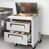 Thumbnail image #4 for Turbo Air Super Deluxe One-Section Sandwich/Salad Mega Top Prep Table Refrigerator with 2 Drawers, 12-Pan Opening