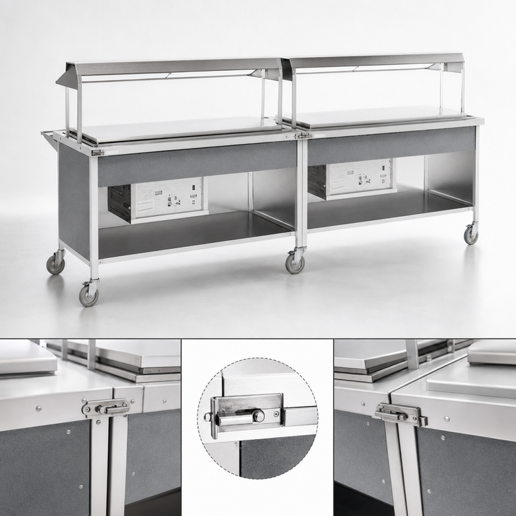 Product image #4 for Atlas Metal CARF-3 50" Mobile Frost Top Serving Counter
