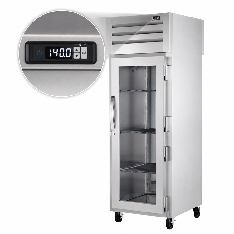 Product image #4 for True SPEC SERIES Pass-Thru Heated Holding Cabinet with Glass Front and Solid Rear Doors, 1 Section
