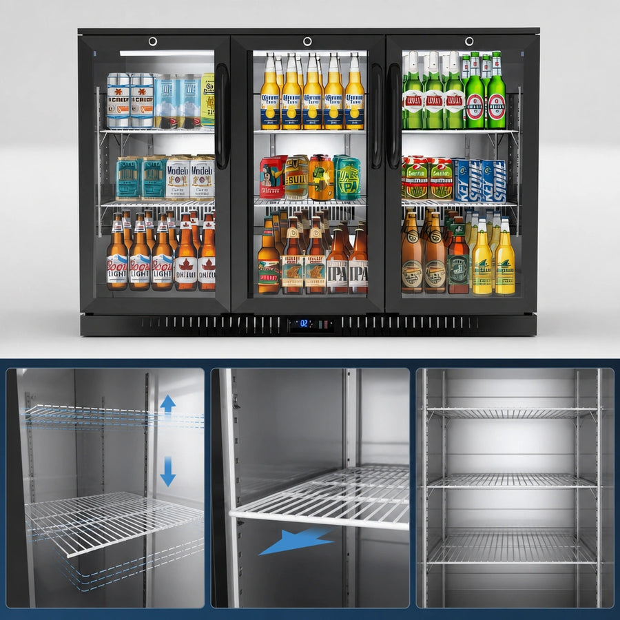 Six Adjustable and Removable Shelves