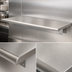 Thumbnail image #4 for BK Resources 36-Inch x 18-Inch Single Pass-Through Shelf with 304 Stainless Steel Top
