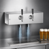 Thumbnail image #4 for Perlick 13-Inch Space Saver Underbar Glycol-Cooled Draft Beer Dispensing Head, 2 Faucets, Bottom Lead-Out, Stainless Steel