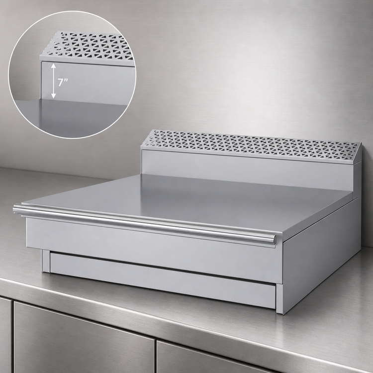 Product image #4 for Garland Cuisine Series 36-Inch Modular Spreader Top with 7-Inch Stub Backguard