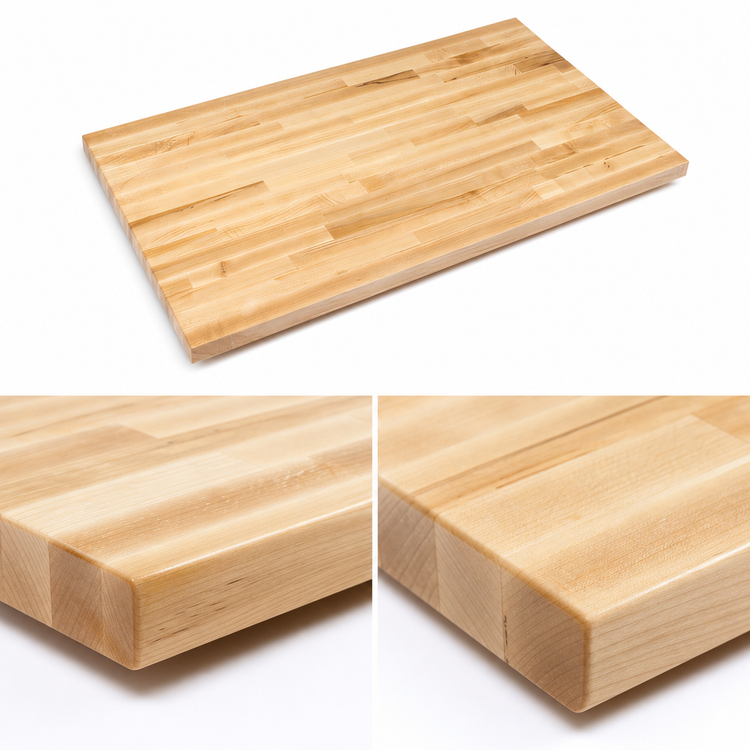 Product image #4 for John Boos Boos Block 60 x 30 x 1-1/2-Inch Blended Edge Grain Maple Kitchen Countertop, Penetrating Oil Finish