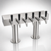 Thumbnail image #4 for Krowne Double T-Head 6-Faucet Glycol-Cooled Beer Tower with 24-Inch Box, Brushed Stainless Steel