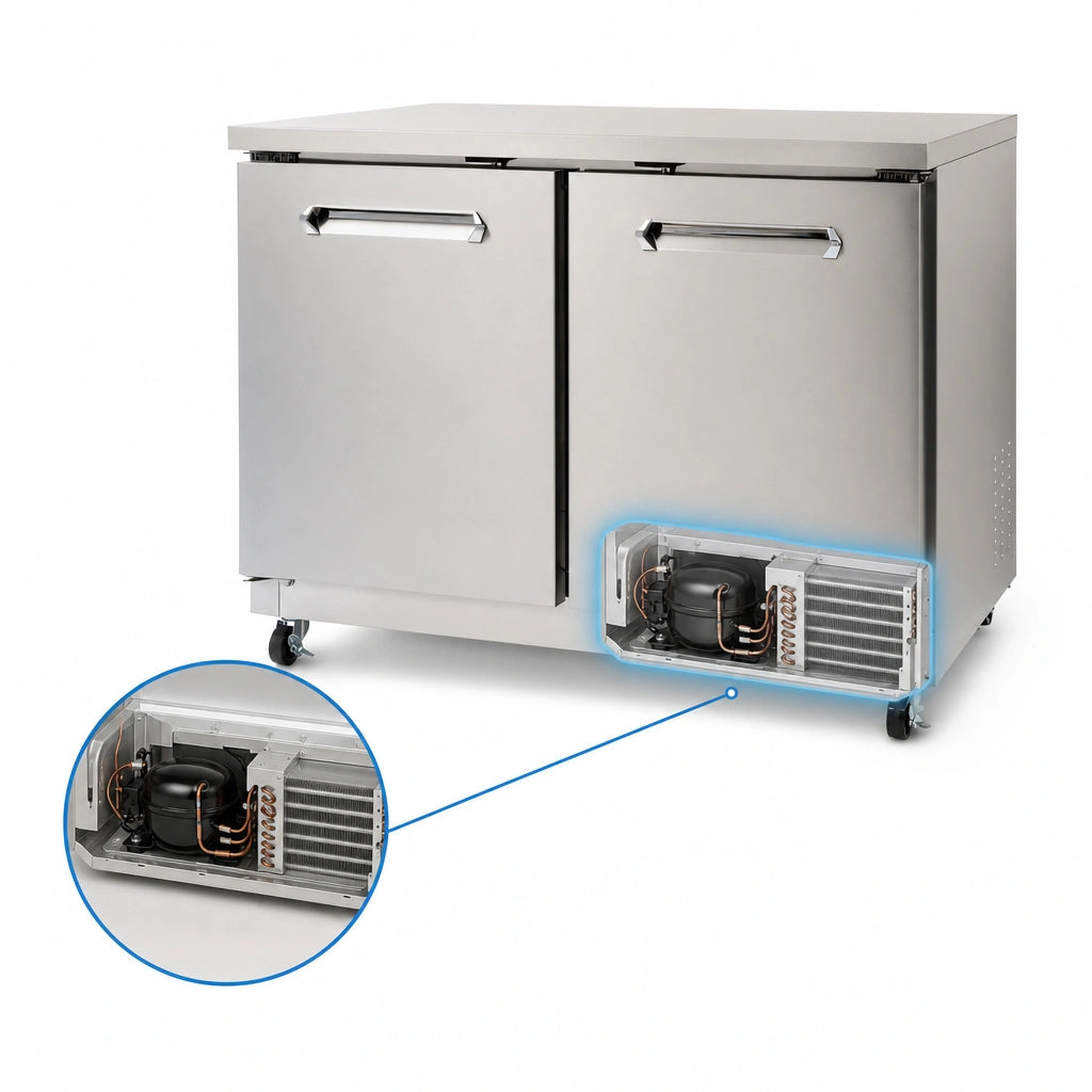 Self-Contained Rear-Bottom Refrigeration