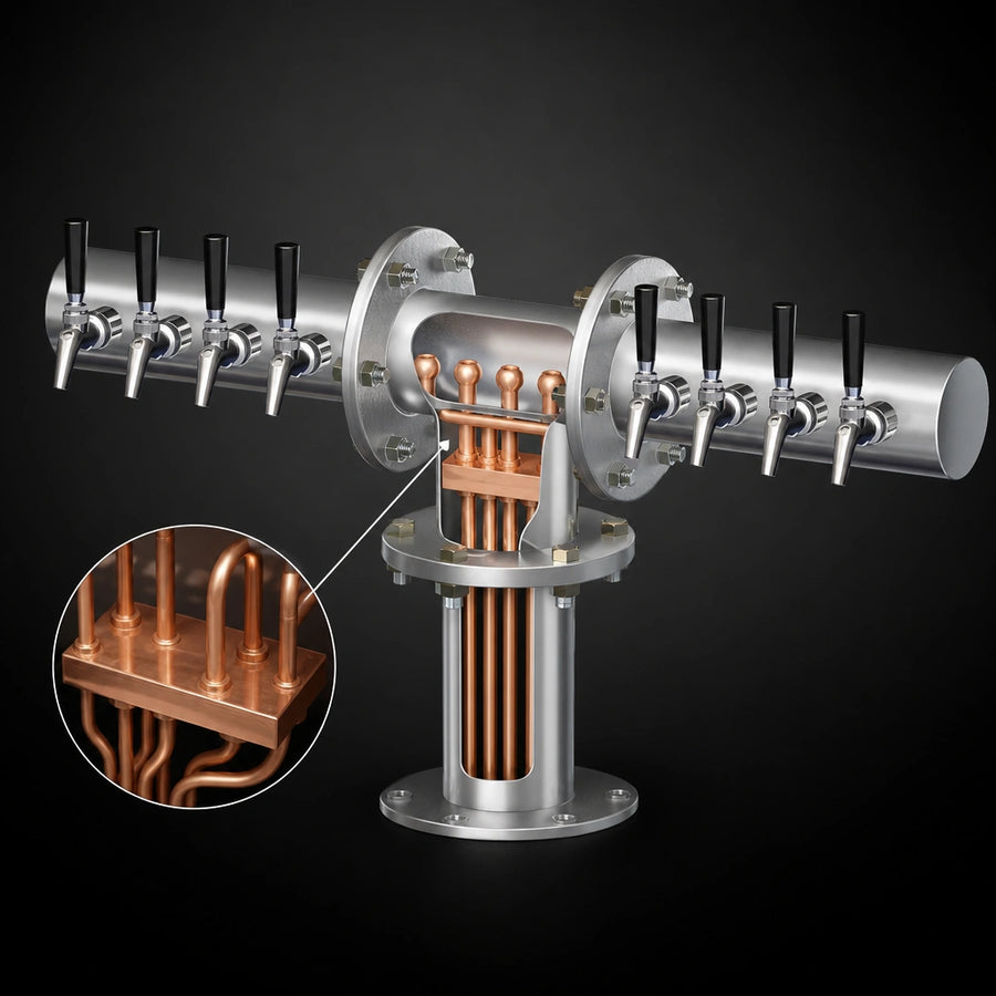 Pure Copper Coolant Lines & Cold Block