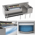 Thumbnail image #4 for Krowne Royal Series 72-Inch Stainless Steel Underbar Workstation with Ice Bin, Dump Sink, and Speedrail