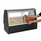 Thumbnail image #4 for Structural Concepts Fusion® GMS8H Full-Service Heated Countertop Hot Food Display Case, Curved Lift-Up Front Glass, Rear Sliding Doors