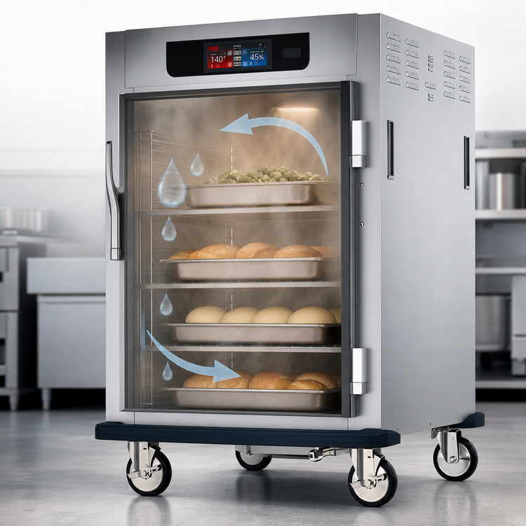 Product image #4 for Metro C5 9 Series Half-Height Pass-Thru Controlled Humidity Heated Holding and Proofing Cabinet with Solid and Glass Doors
