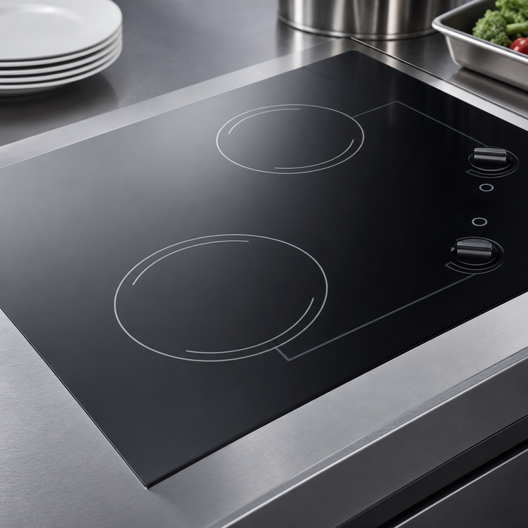Product image #4 for Summit 21-1/4 Inch 2-Burner Radiant Electric Cooktop with Black Ceramic Glass Surface