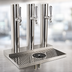 Thumbnail image #4 for Skyline 3-Column Glycol-Cooled Countertop Draft Beer Station with Integrated Drip Pan and Glass Rinser