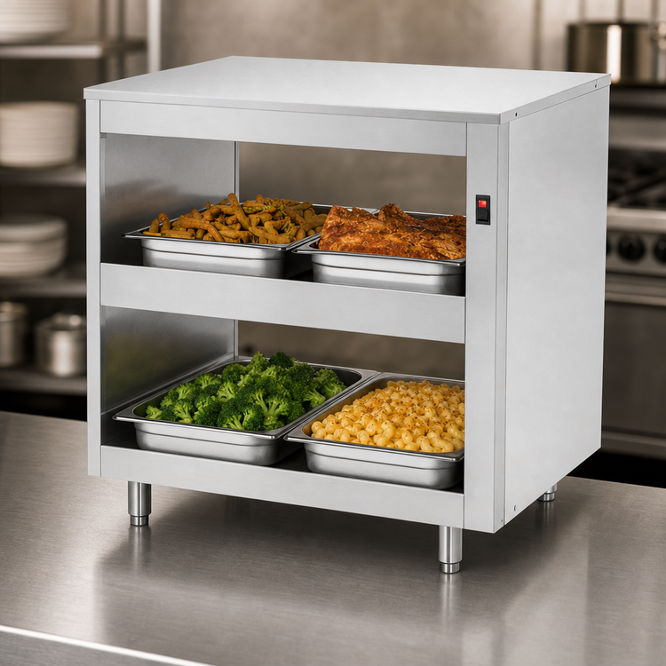 Product image #5 for Infrared Heated Holding Shelf, 2-Tier, 4 x 12-Inch x 20-Inch Pan Capacity, Stainless Steel